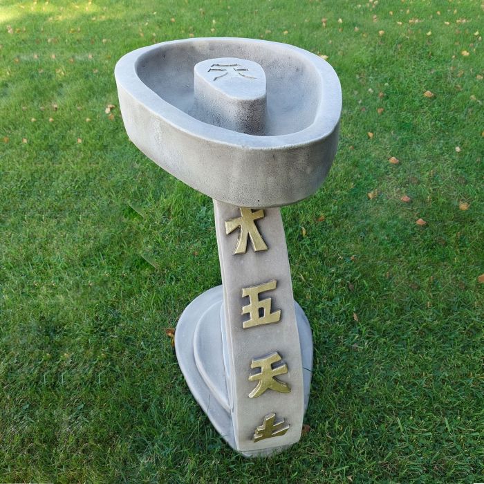 Asian bird bath and fountain - Details Landscape Art Asian bird bath and fountain - Details Landscape Art